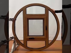 Μονό διπλό τριπλό γυαλί αλουμινίου στρογγυλό παράθυρο στρογγυλό επάνω βιόλινο παράθυρα που ανοίγουν