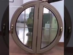 EPDM καουτσούκ Weatherstripping Αλουμίνιο Κύκλωμα παράθυρα Στρογγυλο Upvc διπλό τζάμι παράθυρα