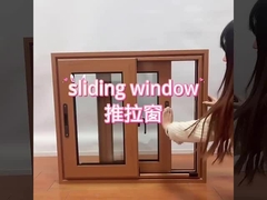 Μπάνιο Σπίτι Σούπερ Στρίψιμο Αλουμινίου Παράθυρο Καφέ Γυαλί Αλουμινίου Παράθυρα