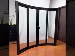 Μαύρο Σύγχρονο Σπίτι Αλουμινίου Σκίτσες Γυαλί Σύστημα Ασφάλειας Slimline Σκίτσες Πάρτιο