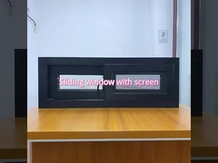 Διπλό γυαλί Στρίψτε επάνω Αλουμινένιο Παράθυρο Πουλί Επιχρισμένο Αλουμινένιο Παράθυρο