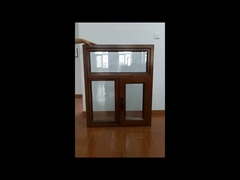 Διπλό γυαλιστερό παράθυρο με κάλυψη από γυαλί Αλουμινίου